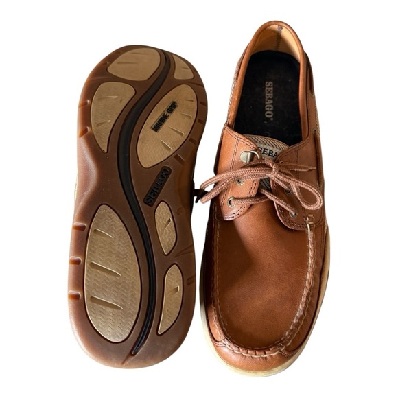 SEBAGO Clovehitch II Ambergold Men’s Boat Shoes Size 11.5 Waterproof Dri Flex - Picture 3 of 11